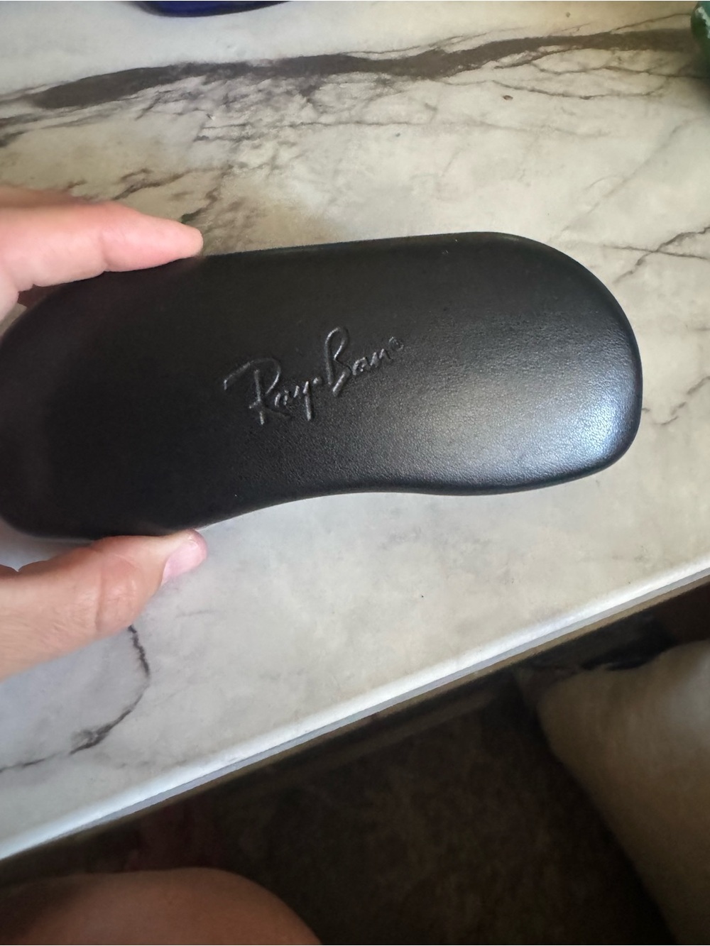 Ray-Ban Black Leatherette Clamshell Sunglasses Case